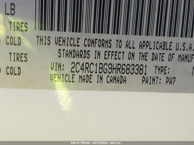2C4RC1BG9HR683381 Chrysler Pacifica Touring-l