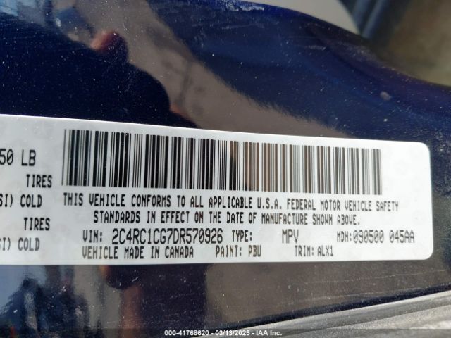 2013 CHRYSLER TOWN & COUNTRY 2C4RC1CG7DR570926 Photo 8