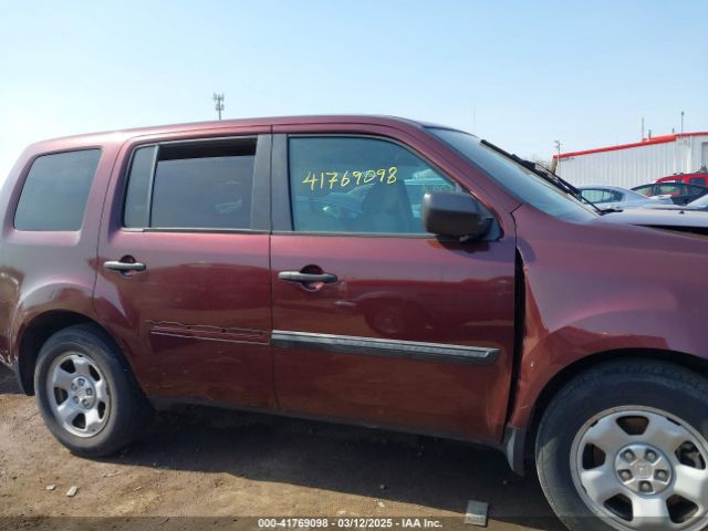 5FNYF4H29EB031593 Honda PILOT LX