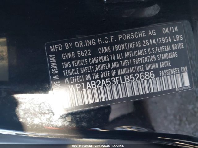 WP1AB2A53FLB52686 Porsche MACAN S