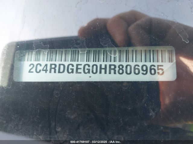 2C4RDGEG0HR806965 Dodge Grand Caravan Gt