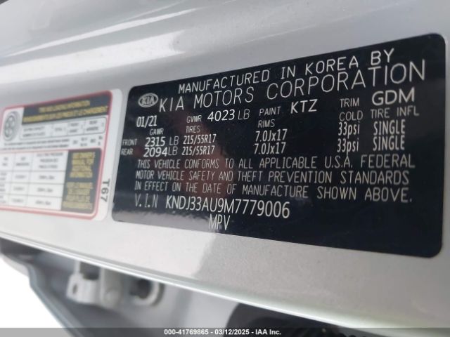 KNDJ33AU9M7779006 KIA SOUL EX
