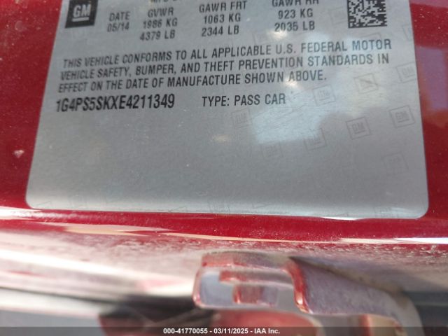 1G4PS5SKXE4211349 Buick Verano Leather Group