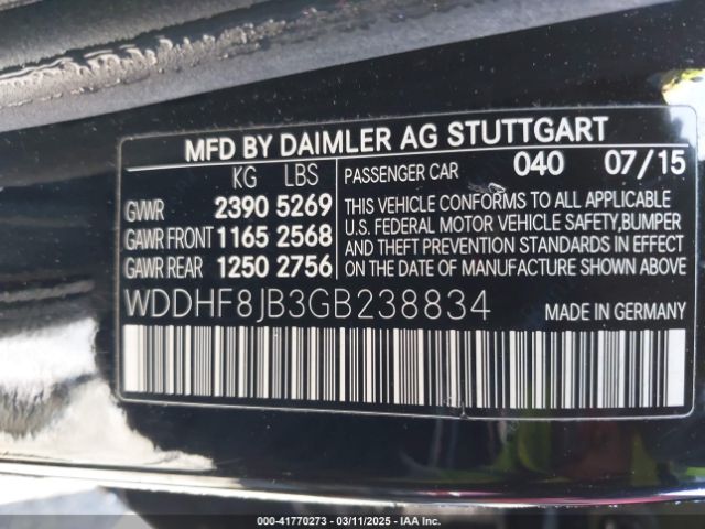 2016 MERCEDES-BENZ E 350 WDDHF8JB3GB238834 Photo 8