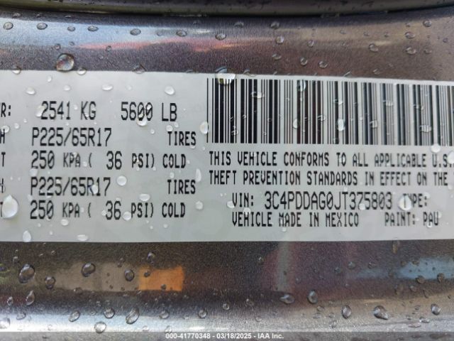 2018 DODGE JOURNEY 3C4PDDAG0JT375803 Photo 8