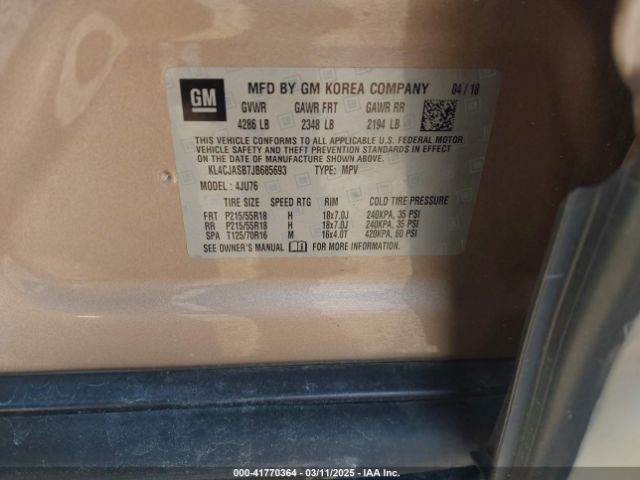 KL4CJASB7JB685693 Buick Encore Preferred