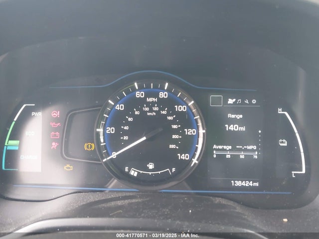 KMHC65LC3HU051703 Hyundai Ioniq Hybrid Blue