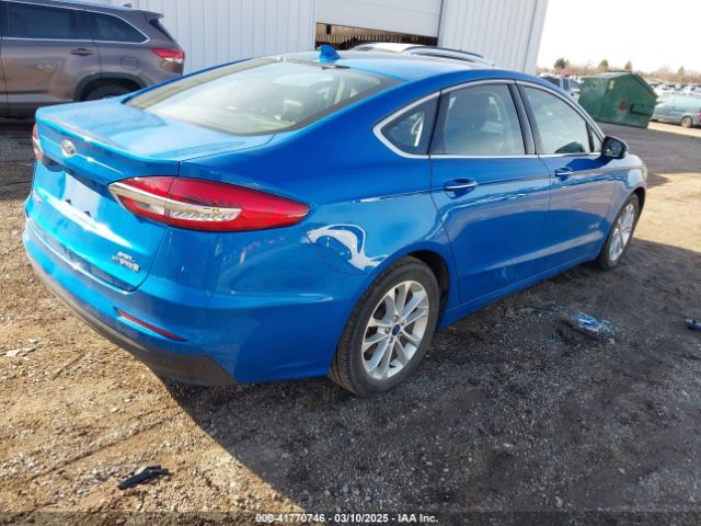 3FA6P0MU3KR167335 Ford Fusion Hybrid Sel