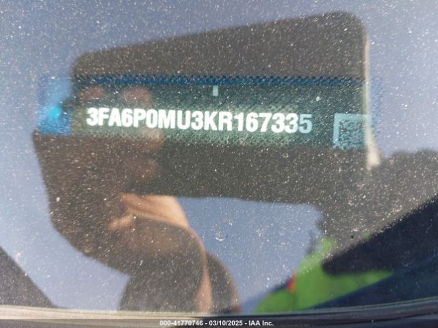 3FA6P0MU3KR167335 Ford Fusion Hybrid Sel