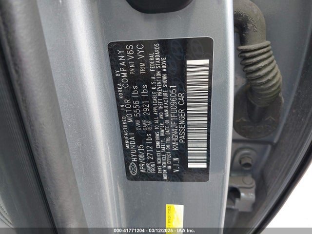 KMHGN4JF1FU096051 Hyundai Genesis 5.0