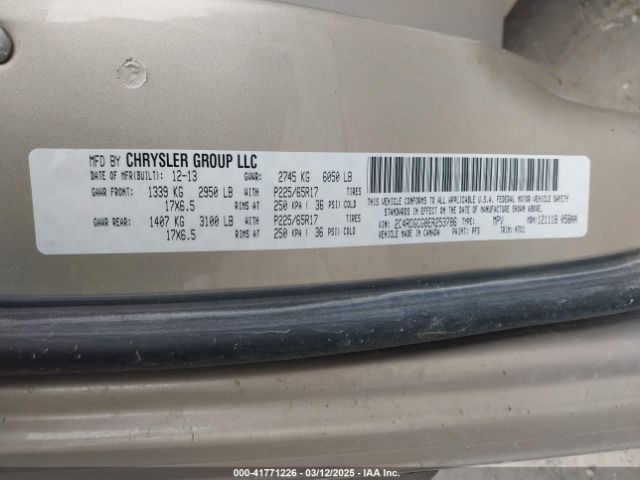 2C4RDGCG8ER253786 Dodge Grand Caravan Sxt