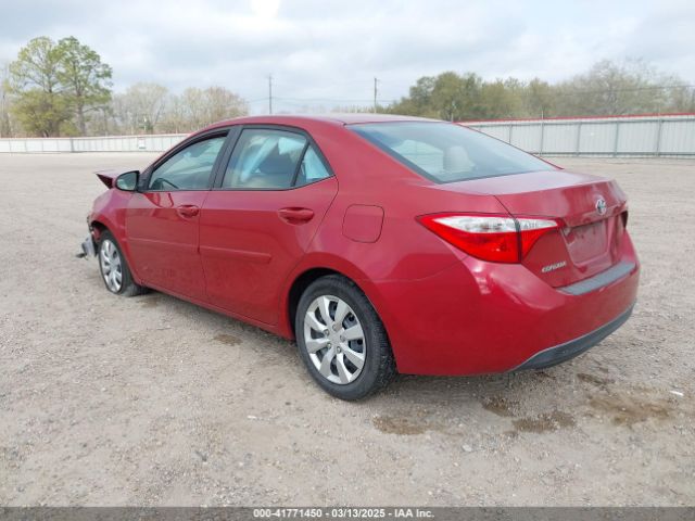 5YFBURHE2EP154899 Toyota COROLLA LE