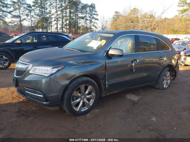 5FRYD4H89FB009782 Acura Mdx Advance Pkg W/entertainment Pkg