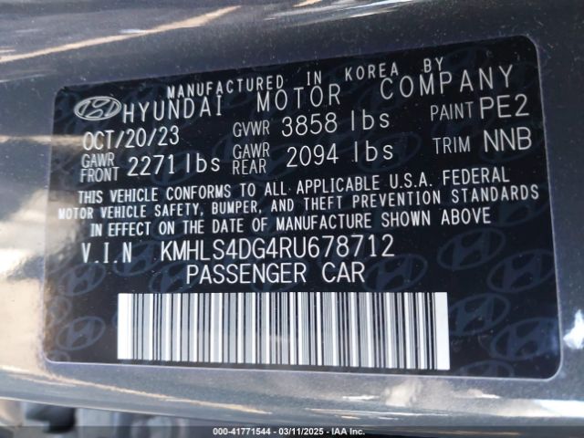 2024 HYUNDAI ELANTRA KMHLS4DG4RU678712 Photo 8