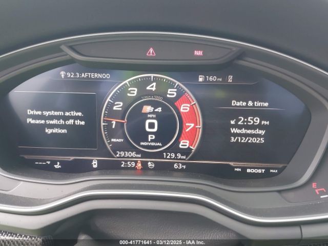 WAUC4AF40KA045421 Audi S4 3.0t Premium
