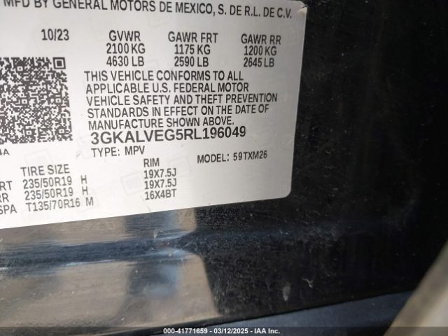 3GKALVEG5RL196049 GMC Terrain Awd Slt