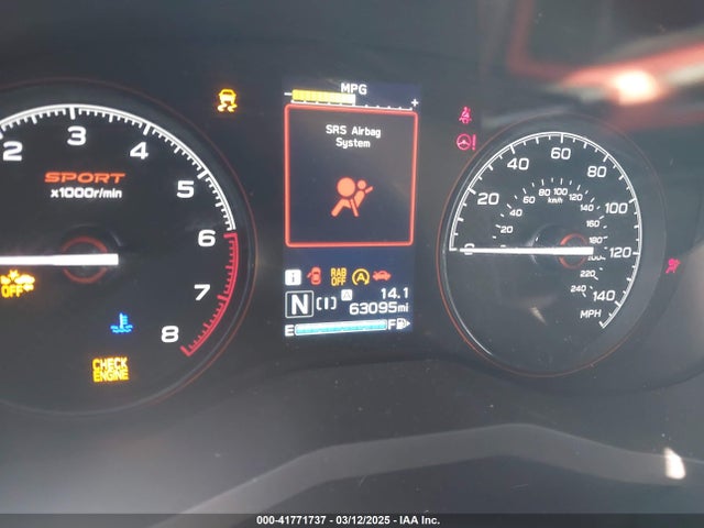 Subaru naturally aspirated u5 2019 JF2SKAPC7KH431112 Image 7