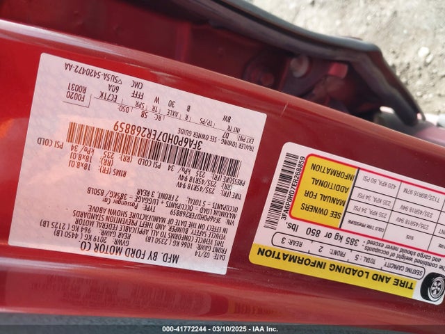 Ford FUSION SE 2014 3FA6P0HD7ER268859 Image 9