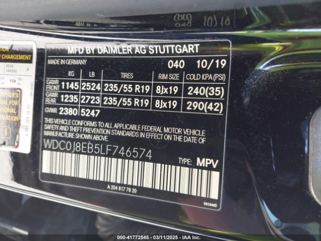 2020 MERCEDES-BENZ GLC 300 COUPE WDC0J8EB5LF746574 Photo 8