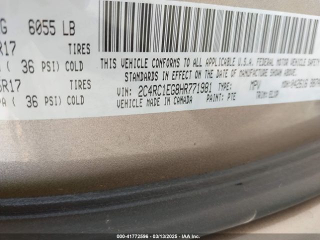 2C4RC1EG8HR771981 Chrysler Pacifica Touring-l Plus