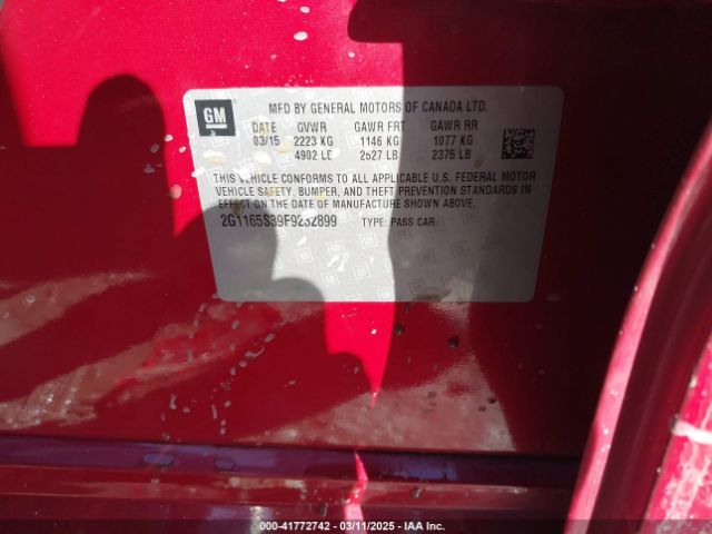 2G1165S39F9232899 Chevrolet IMPALA 2LZ