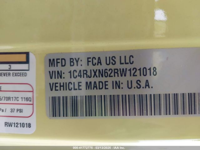1C4RJXN62RW121018 Jeep Wrangler 4xe Willys 4xe