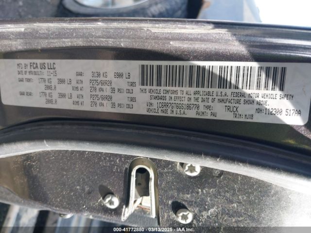 1C6RR7GT6GS186770 RAM 1500 Big Horn