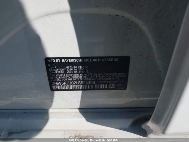 3MW5R7J02L8B34499 BMW 330i Xdrive