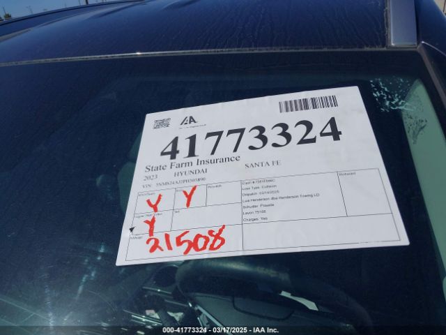 5NMS24AJ2PH505890 Hyundai Santa Fe Sel