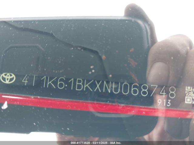 4T1K61BKXNU068748 Toyota Camry Xse Awd