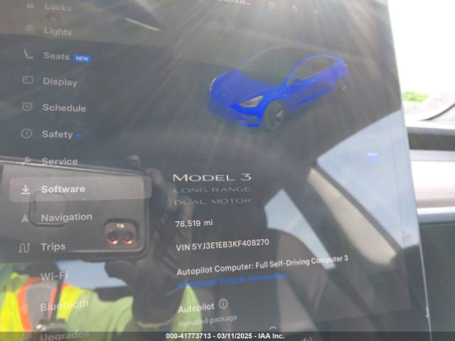5YJ3E1EB3KF408270 Tesla Model 3 Long Range/performance