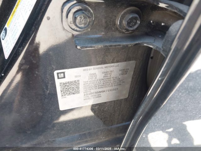 1G1BC5SM5K7151027 Chevrolet CRUZE LS