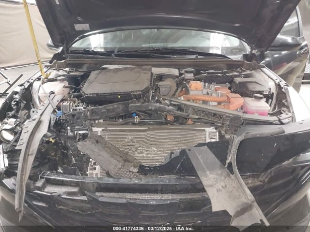 KMHLM4AJ0PU037693 Hyundai Elantra Hybrid Blue