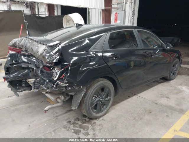KMHLM4AJ0PU037693 Hyundai Elantra Hybrid Blue