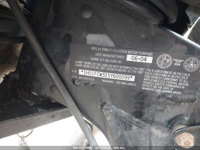 2005 HARLEY-DAVIDSON FLHTCUI 1HD1FCW315Y600099 Photo 9