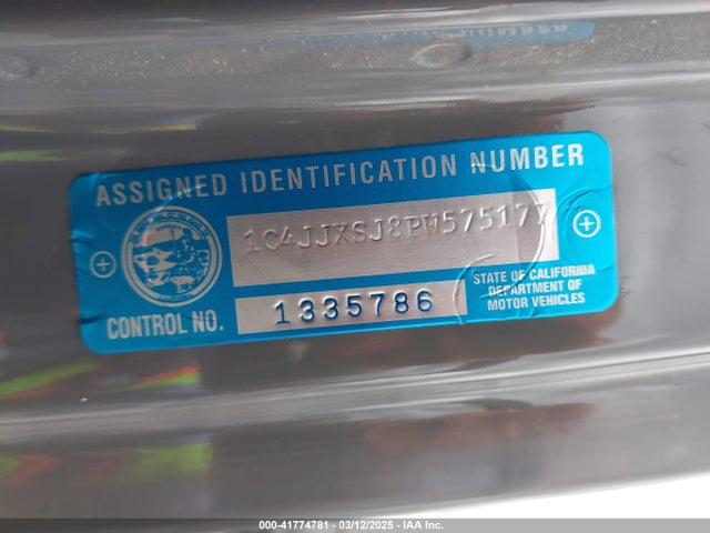 1C4JJXSJ8PW575177 Jeep Wrangler