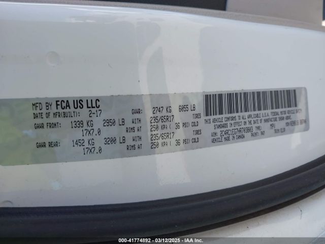 2C4RC1EG7HR703803 Chrysler Pacifica Touring-l Plus