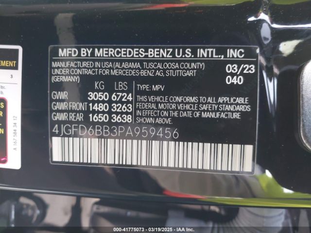 4JGFD6BB3PA959456 Mercedes-Benz Amg Gle 53 Coupe 4matic