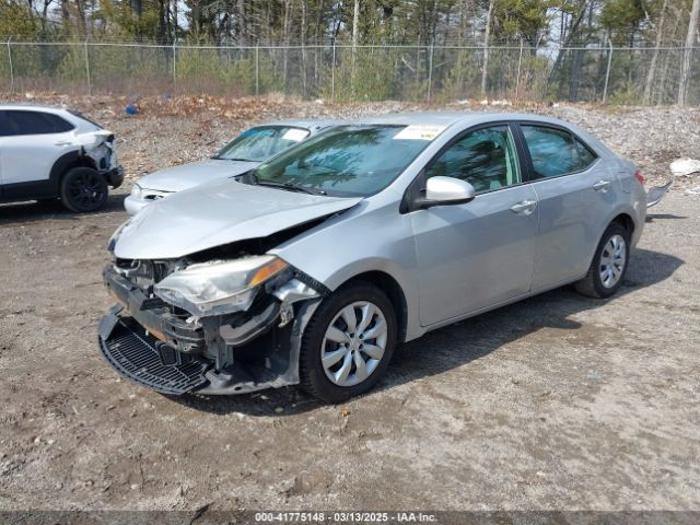 2T1BURHE1FC382068 Toyota COROLLA LE