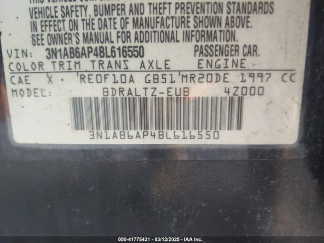 2011 NISSAN SENTRA 3N1AB6AP4BL616550 Photo 8