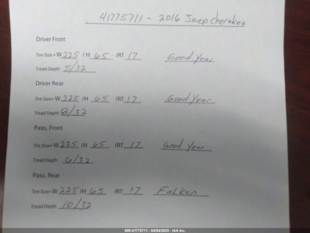 1C4PJMCS1GW255876 Jeep Cherokee Latitude