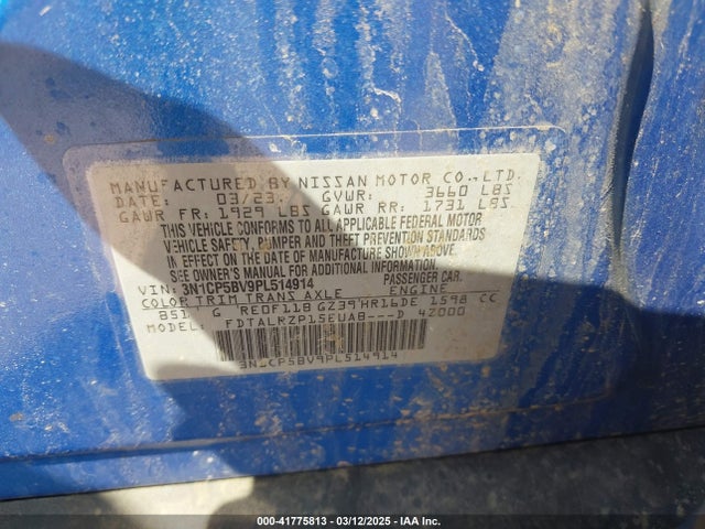 Nissan Kicks S Xtronic Cvt 2023 3N1CP5BV9PL514914 Image 9
