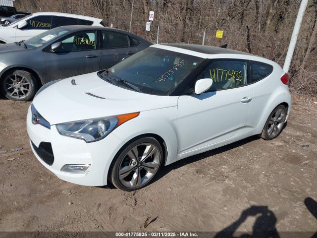 KMHTC6AD6EU194151 Hyundai Veloster Base W/gray