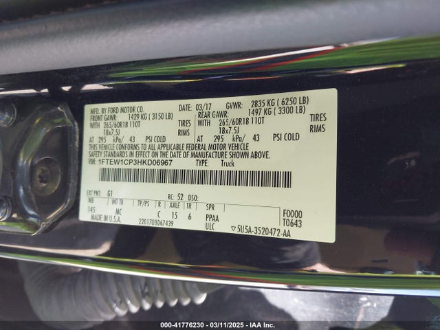 Ford F-150 Xlt 2017 1FTEW1CP3HKD06967 Image 9