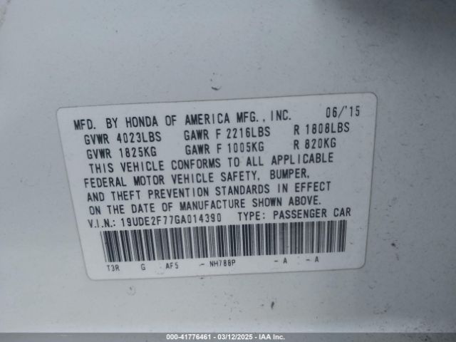 19UDE2F77GA014390 Acura Ilx Technology Plus Package/w/premium Pkg