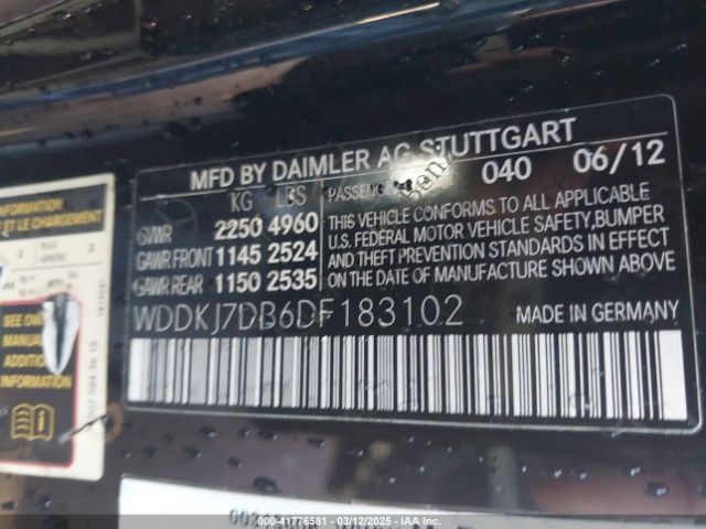 2013 MERCEDES-BENZ E 550 WDDKJ7DB6DF183102 Photo 8