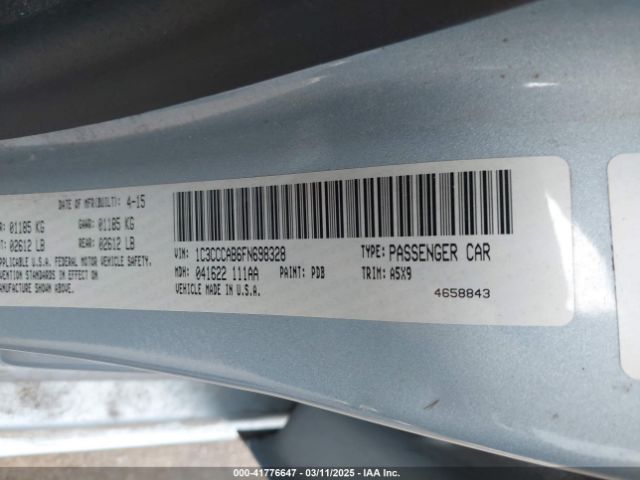 2015 CHRYSLER 200 1C3CCCAB6FN698328 Photo 8