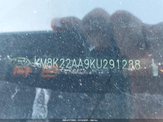 KM8K22AA9KU291238 Hyundai Kona Sel