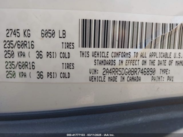 2011 CHRYSLER TOWN & COUNTRY 2A4RR5DG0BR746890 Photo 8