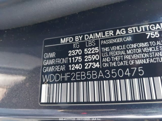 2011 MERCEDES-BENZ E 350 BLUETEC WDDHF2EB5BA350475 Photo 8